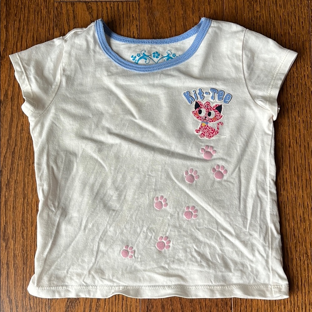 White and Pink Kids T-Shirt by Children’s Place